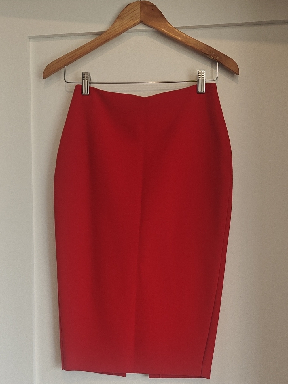 Likely Red Tailored Pencil Skirt